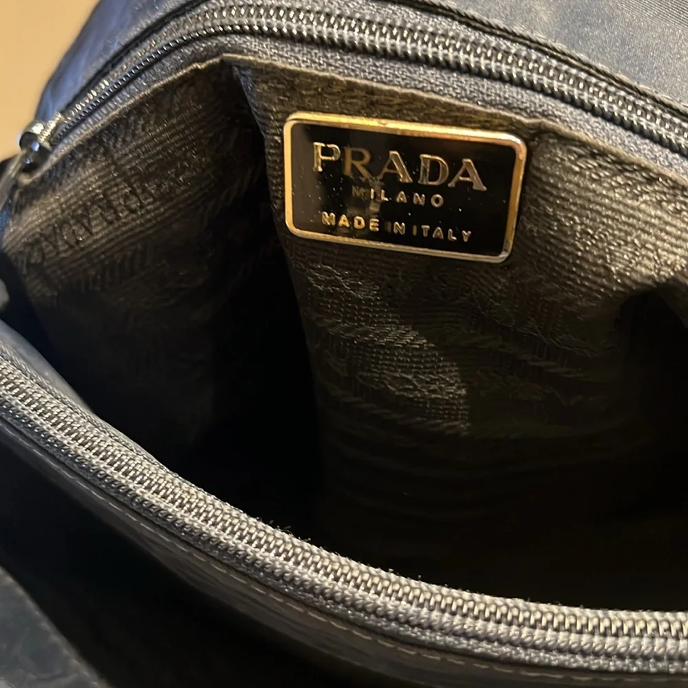 Prada Navy Blue Quilted Shoulder Bag- AUTHENTIC ✨ - Picture 10 of 13